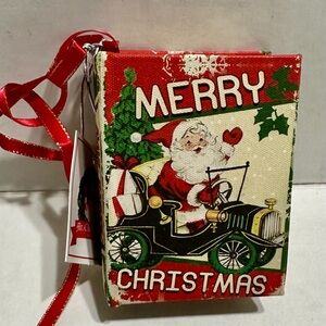 Mr Christmas Santa music book Box
